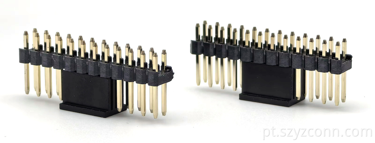 Conector de cabeçalho de pino de 2,54 mm reto 2.54mm pin header connector straight